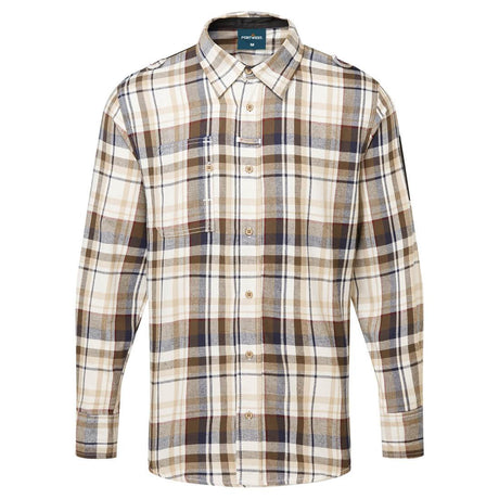 KX3 Check Work Shirt - Brown Check