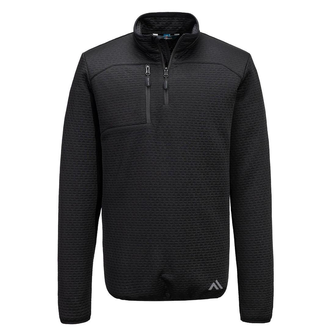 KX3 Sport Textured 1/4 Zip Sweatshirt - Black