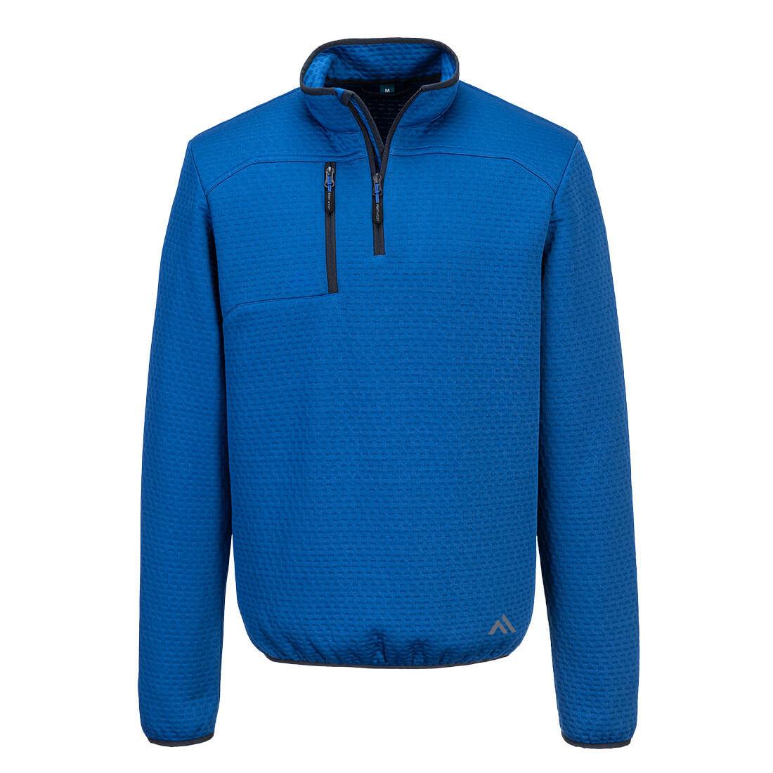 KX3 Textured 1/4 Zip Sweatshirt - Quartz Blue
