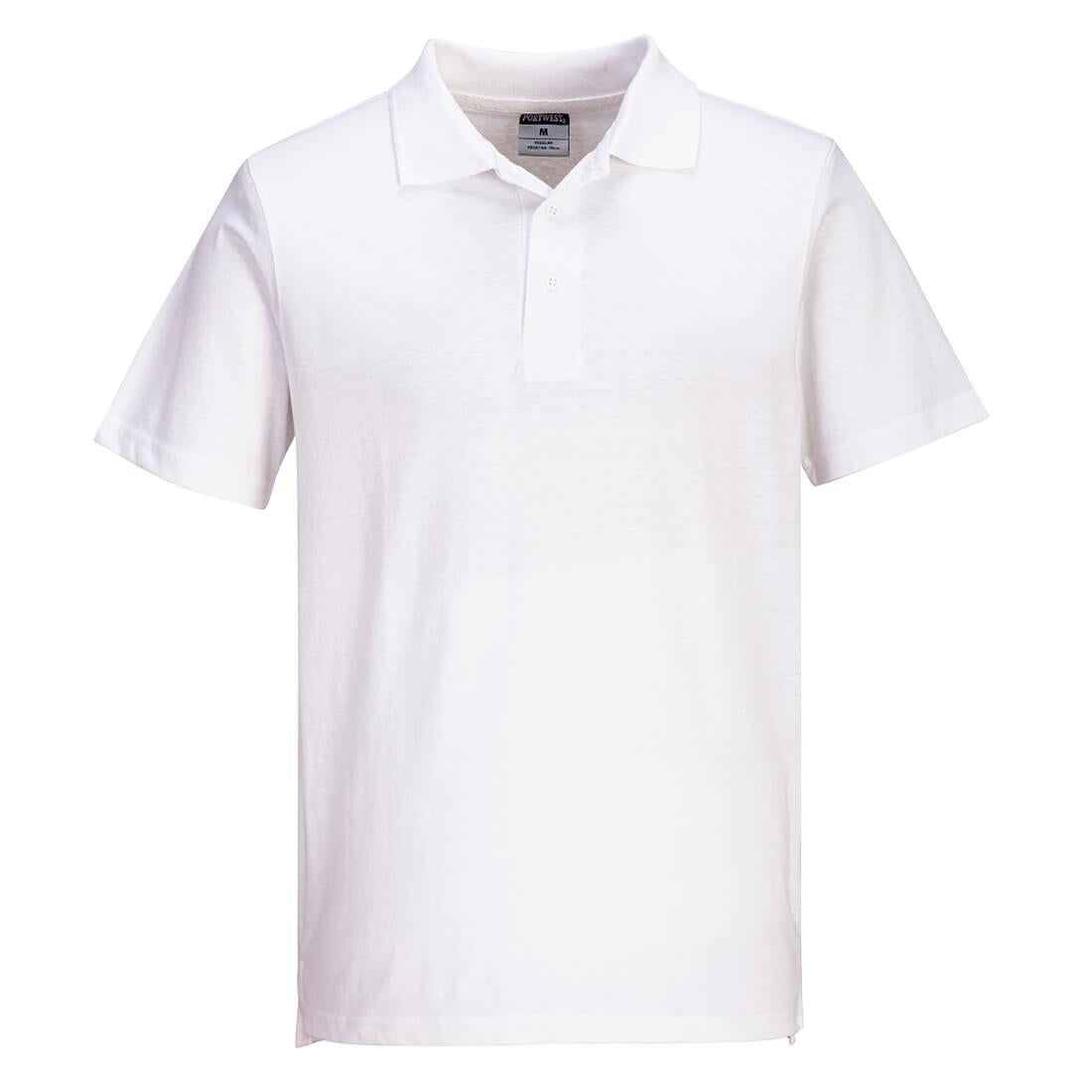 Lightweight Jersey Polo Shirt (48 in a box) - White