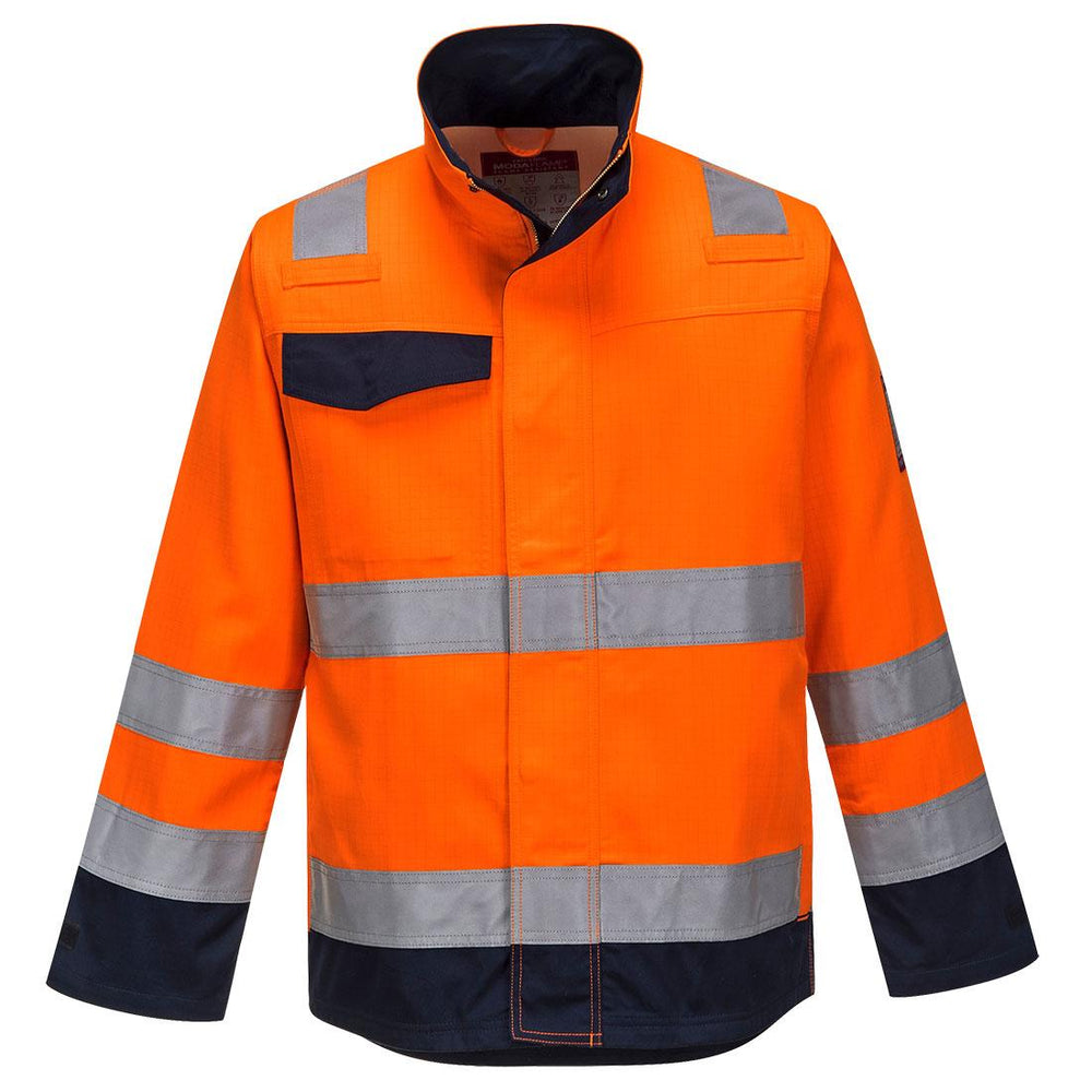 Modaflame Work HVO RIS Orange/Navy FR Jacket - Orange/Navy