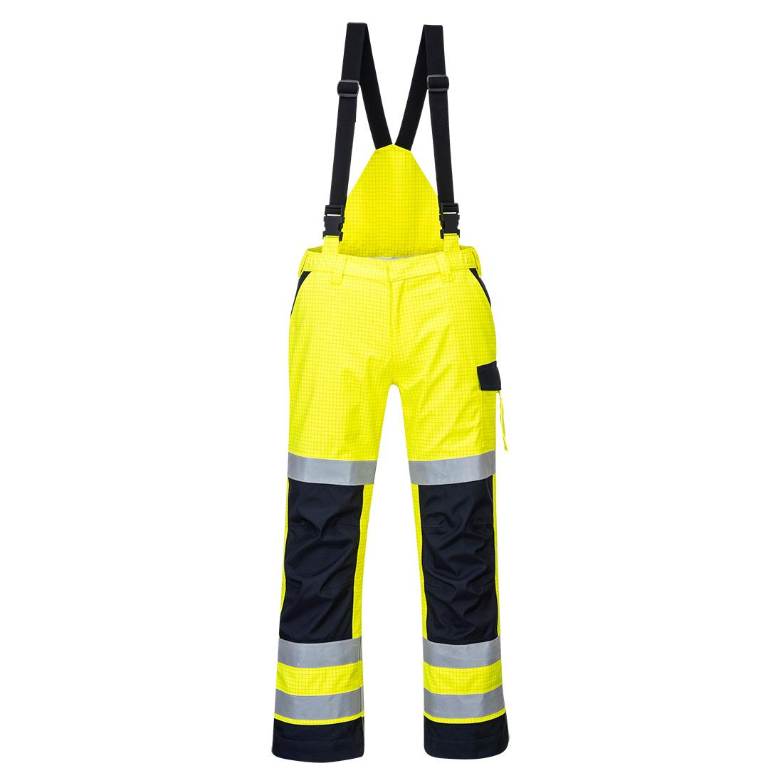 Modaflame Rain+ Hi-Vis Multi Norm Arc FR Trousers - Yellow/Navy