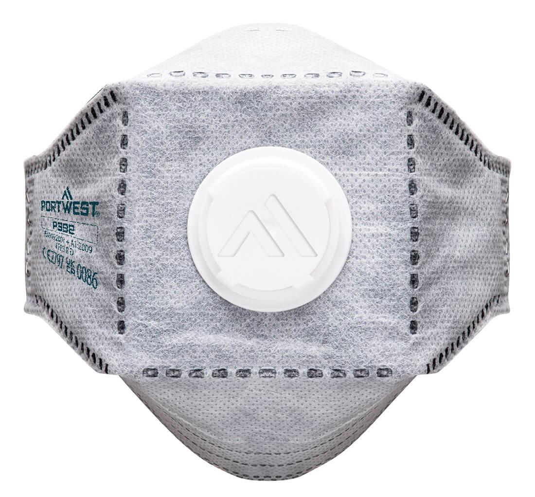 EAGLE FFP3 Valved Carbon Fold Flat Respirator (Pk10) - White