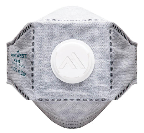EAGLE FFP3 Valved Carbon Fold Flat Respirator (Pk10) - White