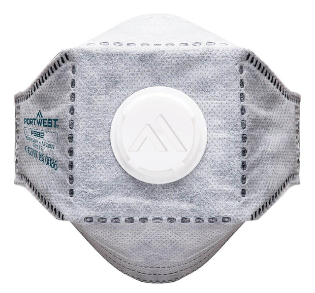 EAGLE FFP3 Valved Carbon Fold Flat Respirator (Pk10) - White