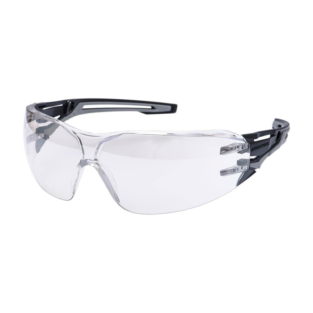Anthracite Wraparound Safety Glasses - Mirror