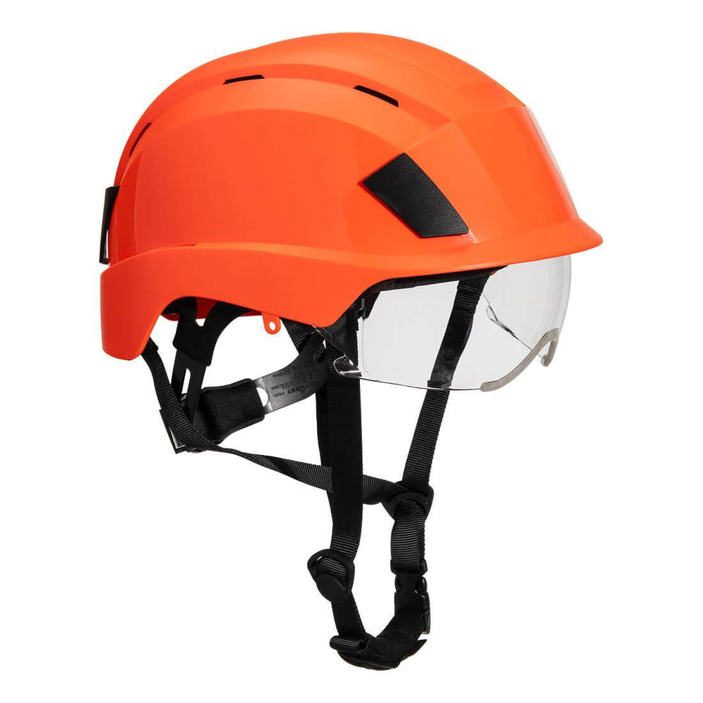 Integrated Visor Helmet - Orange