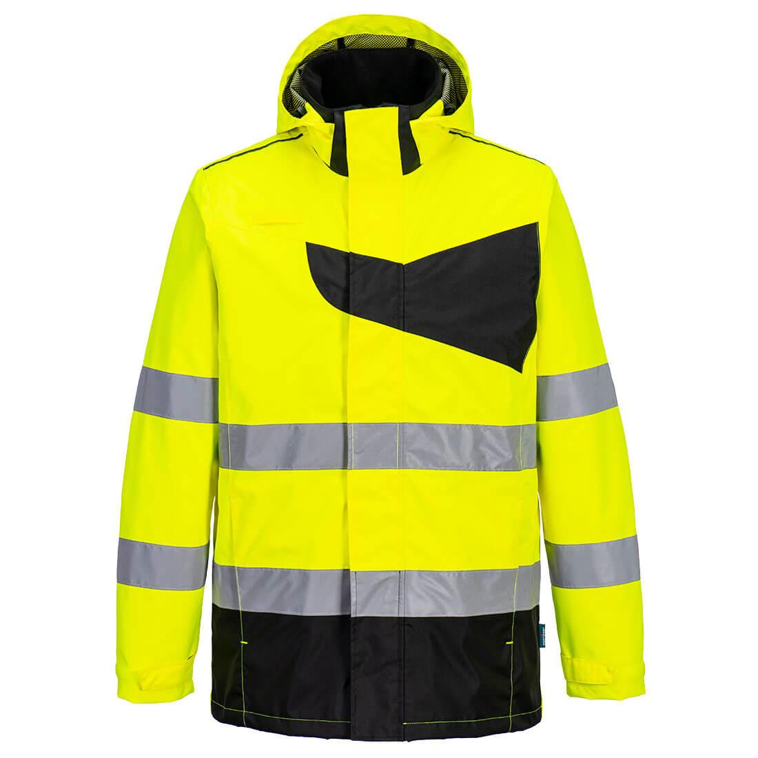 PW2 Hi-Vis Rain Jacket - Yellow/Black