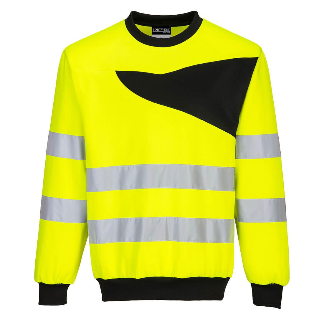 PW2 Hi-Vis Sweatshirt - Yellow/Black
