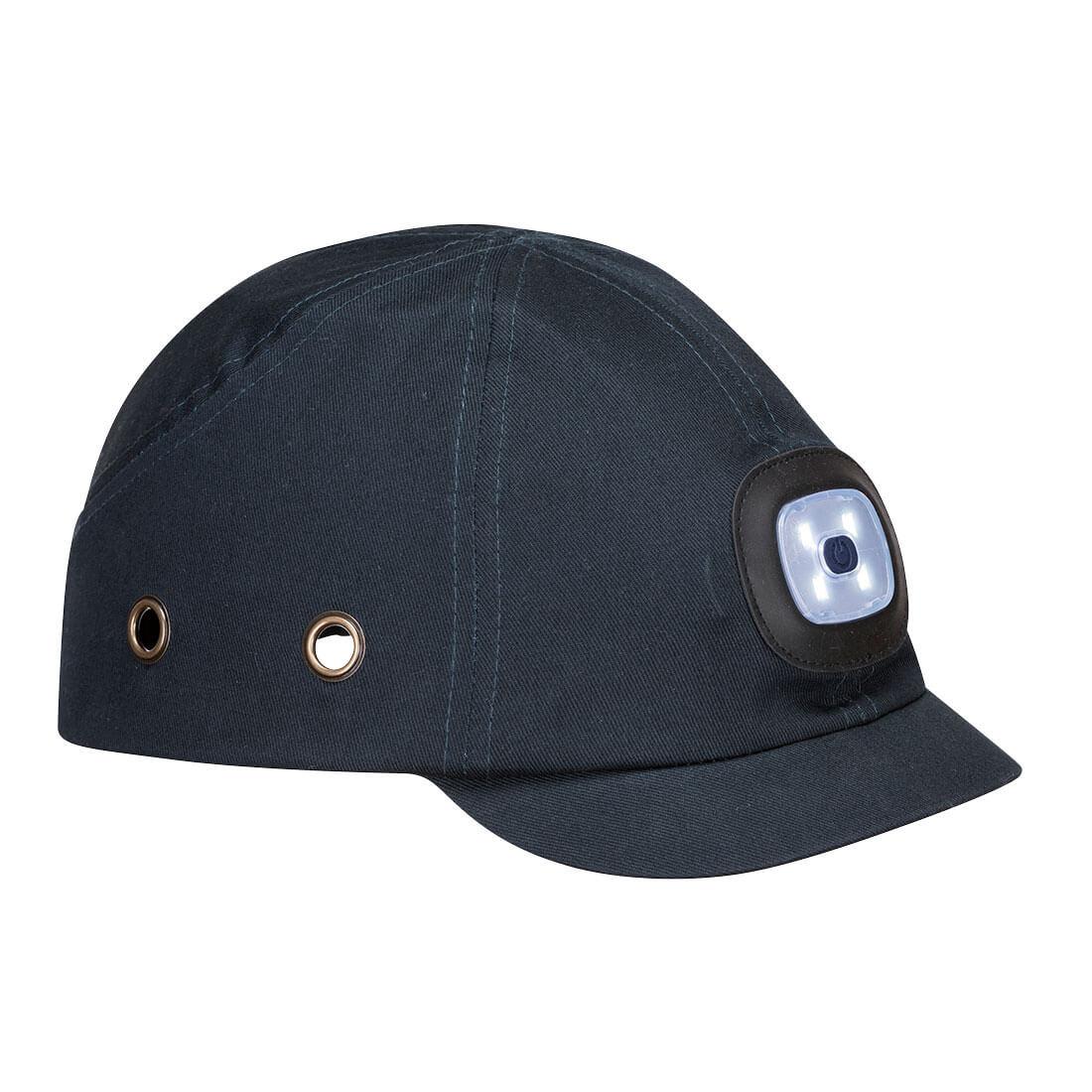 USB Rechargeable LED Bump Cap - Navy
