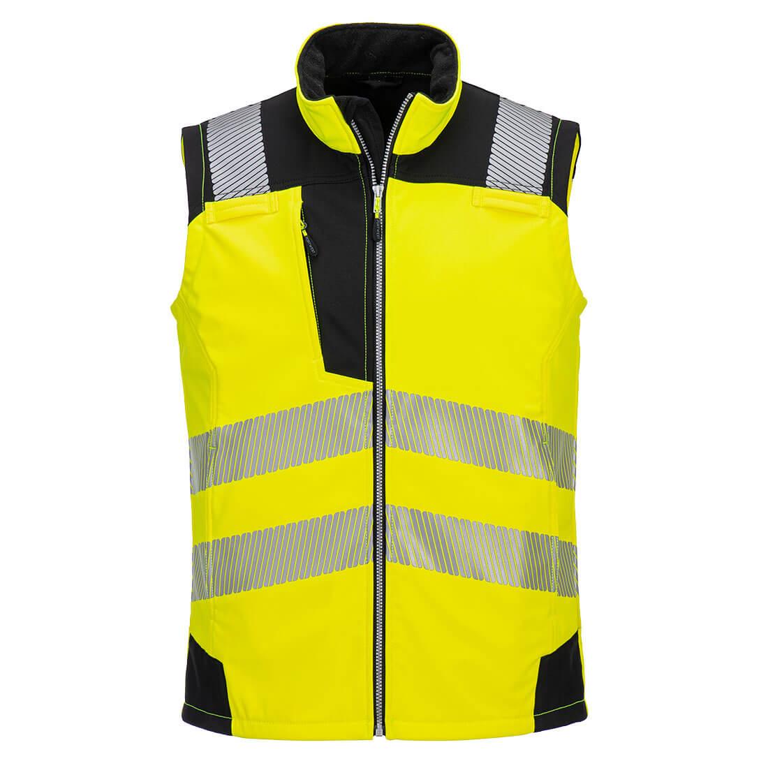 Hi-Vis Softshell Gilet (3L) - Yellow/Black