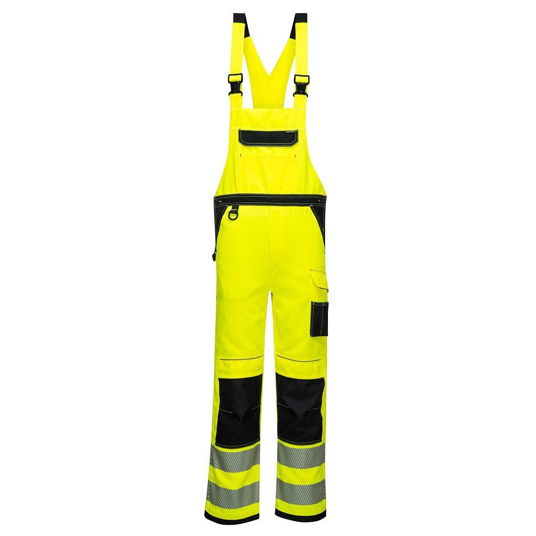 PW3 Hi-Vis Bib and Brace - Yellow/Black