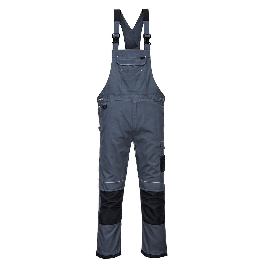 PW3 Work Bib and Brace - Zoom Grey/Black