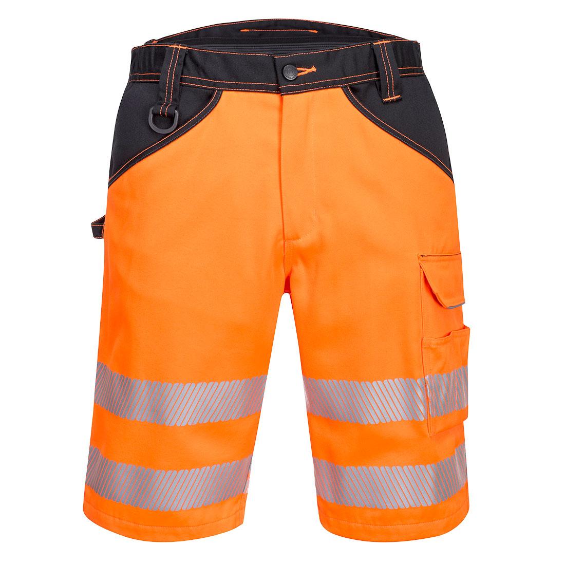 PW3 Hi-Vis Shorts - Orange/Black