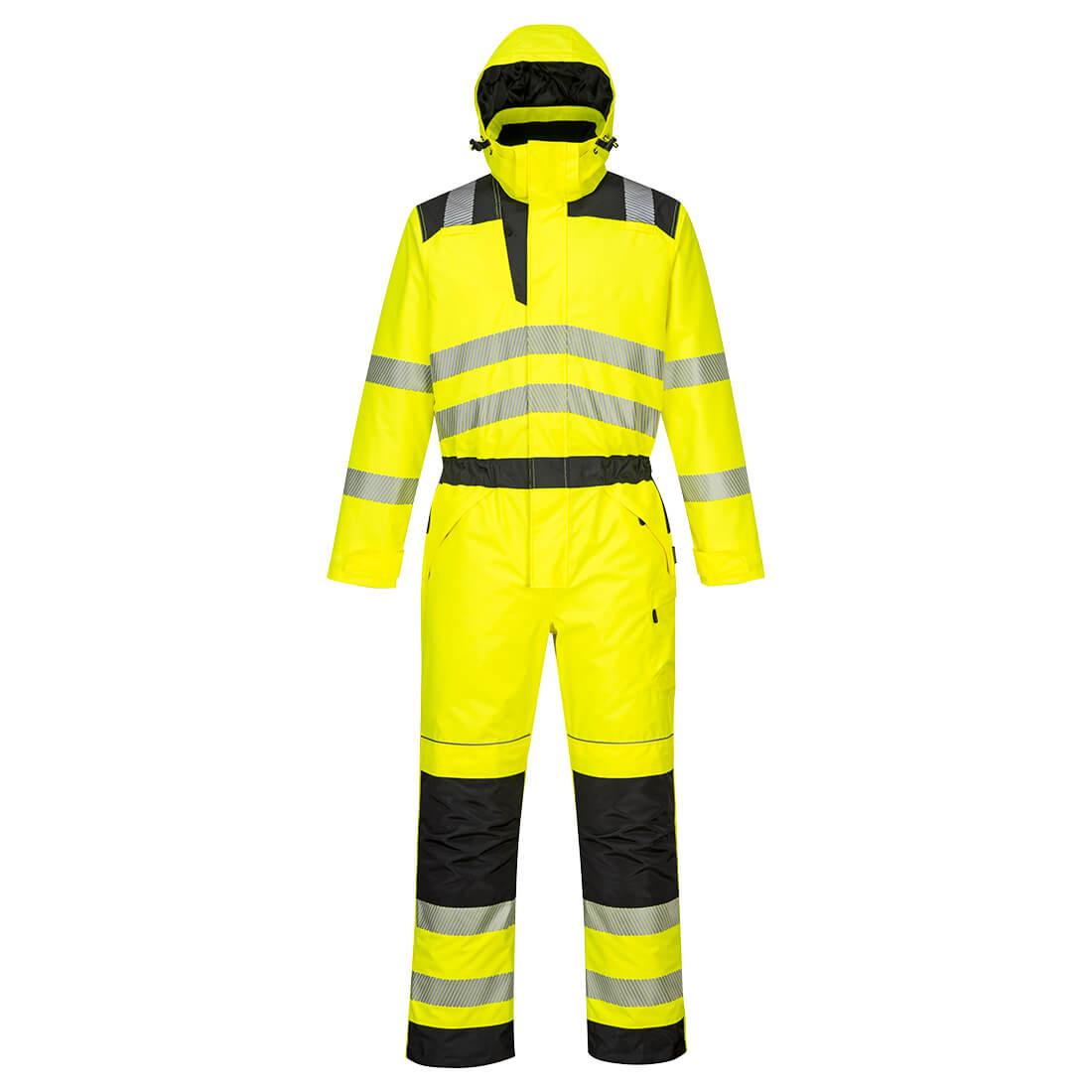 PW3 Hi-Vis Winter Coverall - Yellow/Black