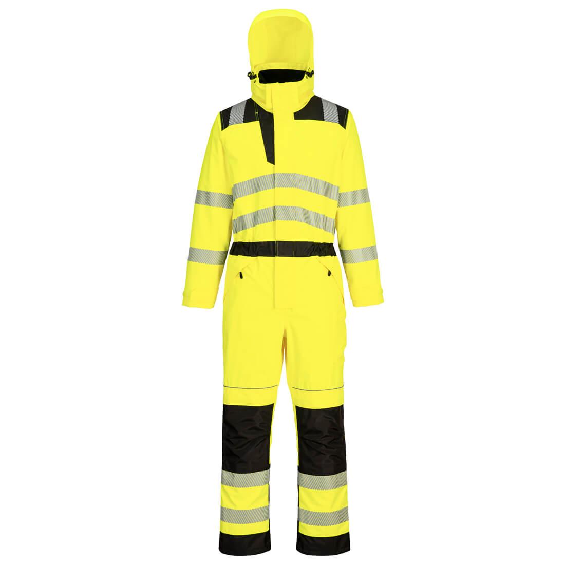 PW3 Hi-Vis Rain Coverall - Yellow/Black