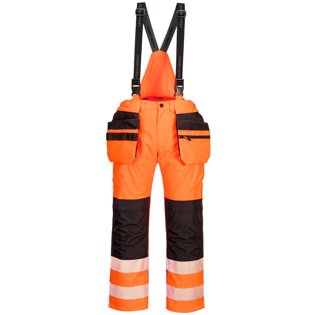 PW3 Hi-Vis Rain Trousers - Orange/Black