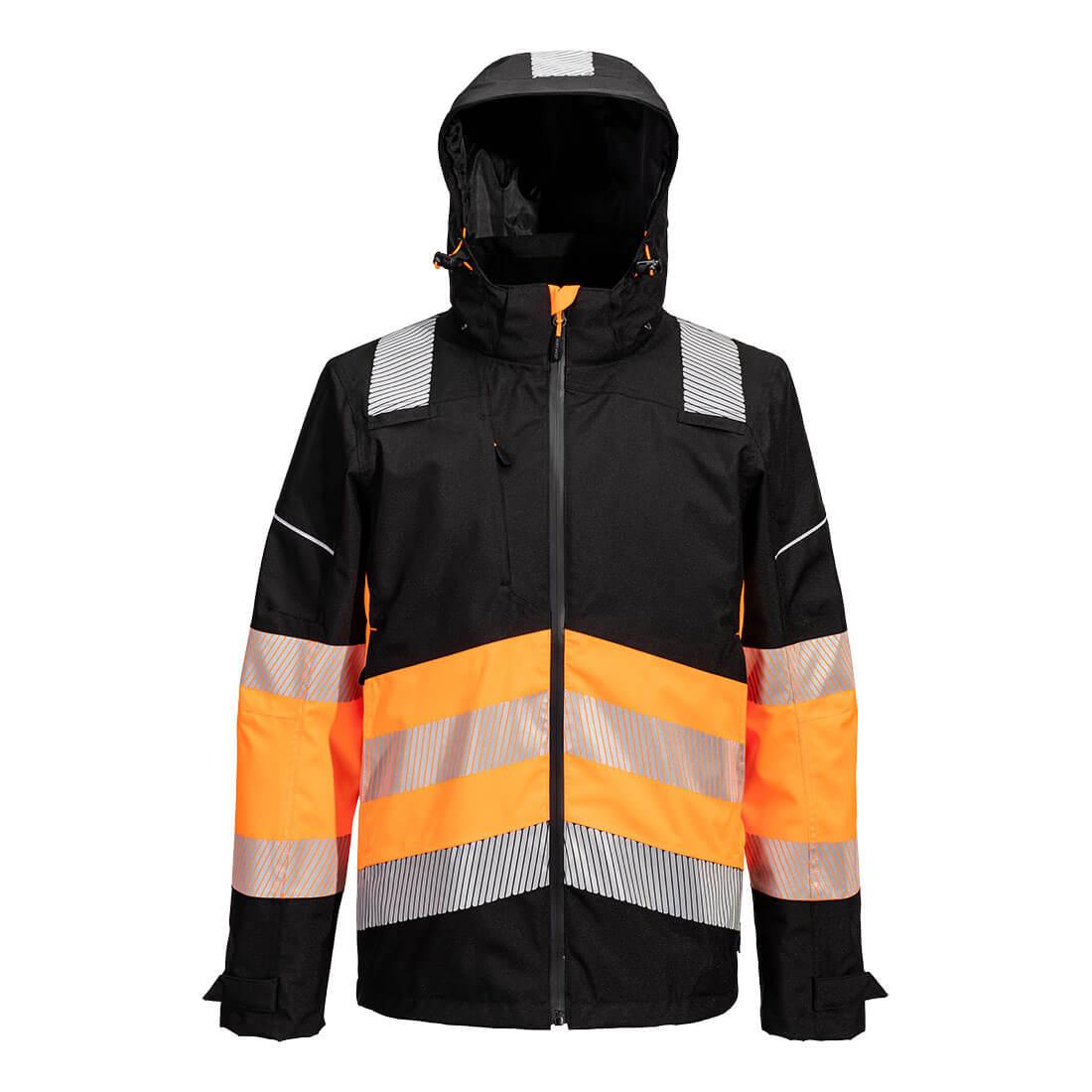 PW3 Hi-Vis Class 1 Extreme Rain Jacket - Orange/Black