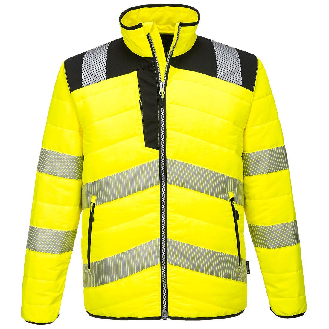PW3 Hi-Vis Baffle Jacket - Yellow/Black