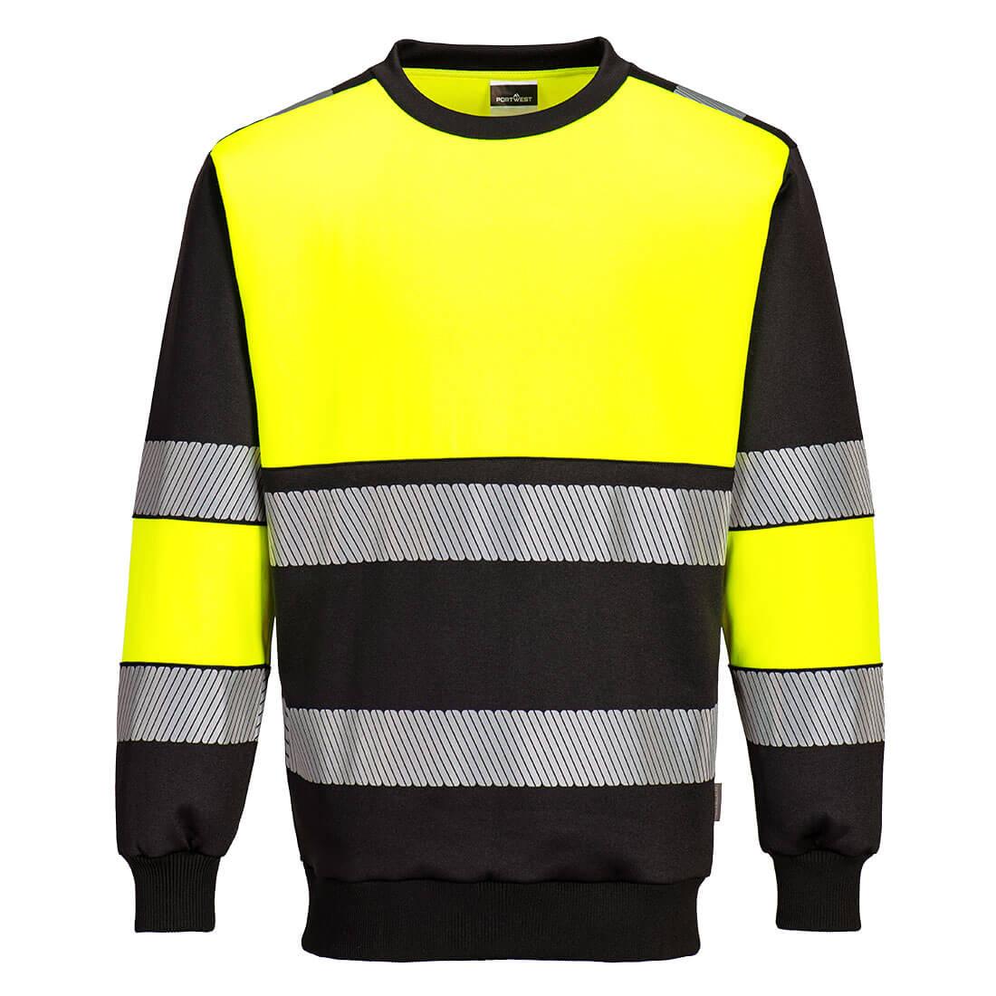 PW3 Hi-Vis Class 1 Sweatshirt - Yellow/Black