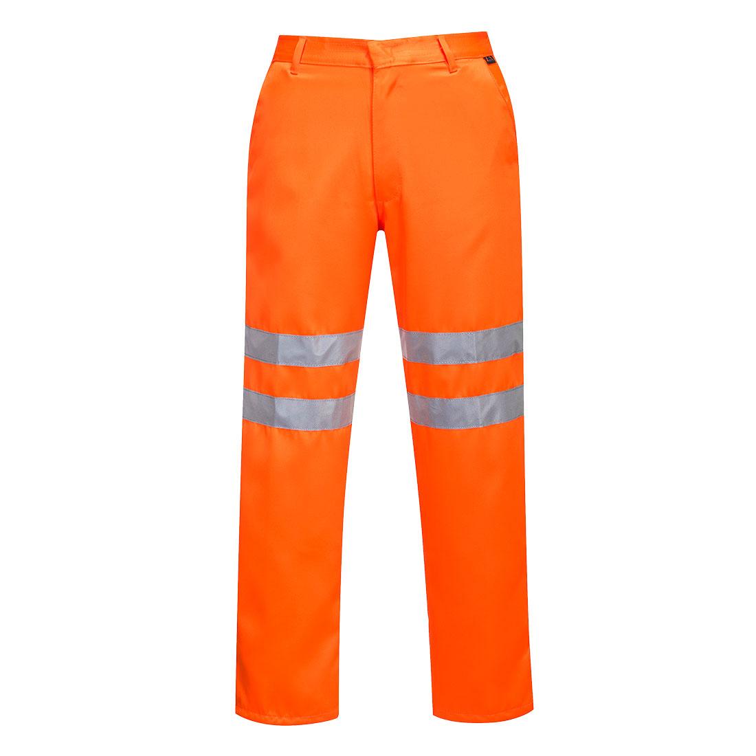Hi-Vis Polycotton Service Trousers - Orange