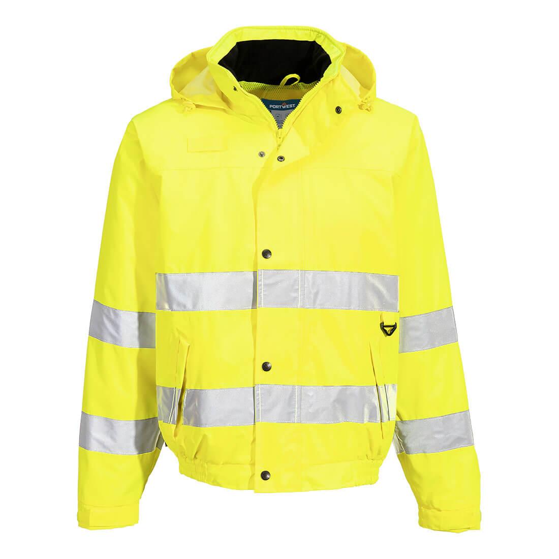 Hi-Vis Rain Lite Bomber Jacket - Yellow