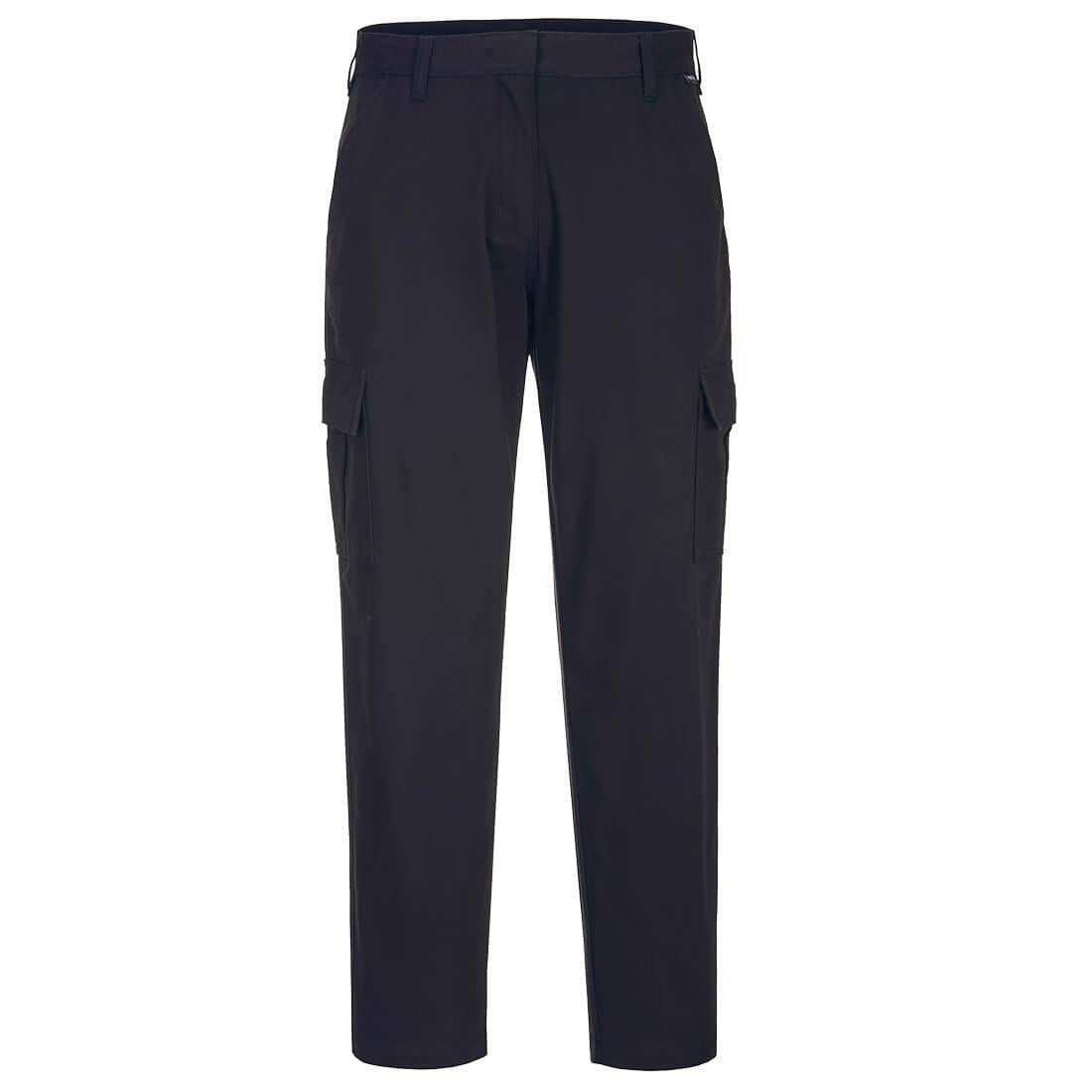 Women's Stretch Cargo Trousers - Black
