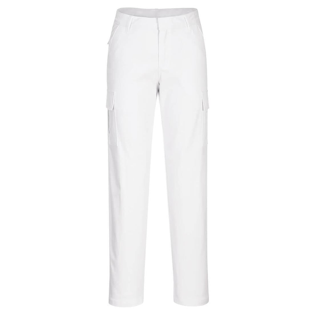 WX2 Eco Women's Stretch Cargo Trousers - White