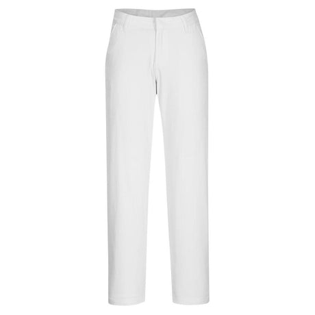 WX2 Eco Women's Stretch Slim Chino Trousers - White