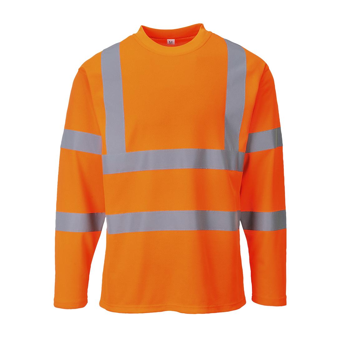Hi-Vis Cotton Comfort T-Shirt L/S - Orange