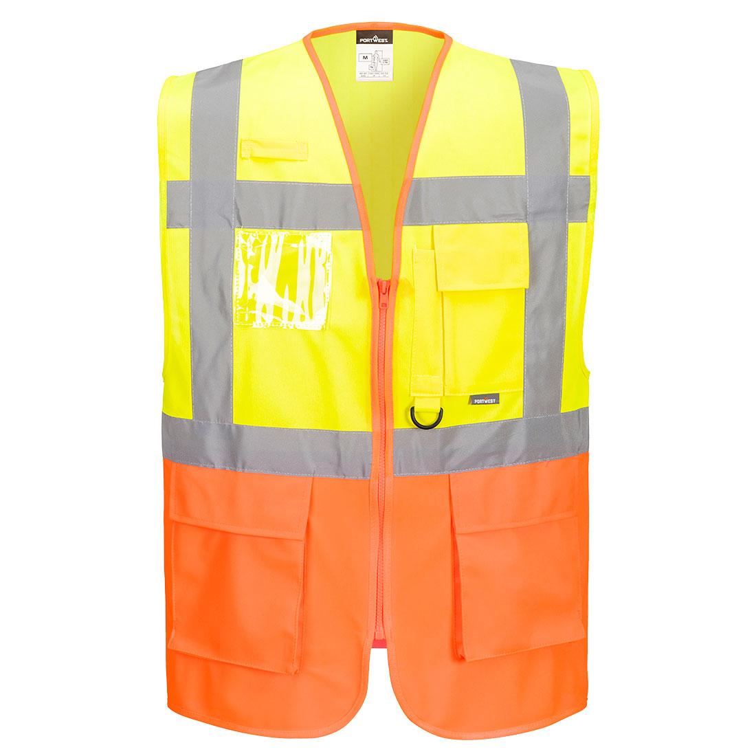 Prague Hi-Vis Executive Vest - Yellow/Orange
