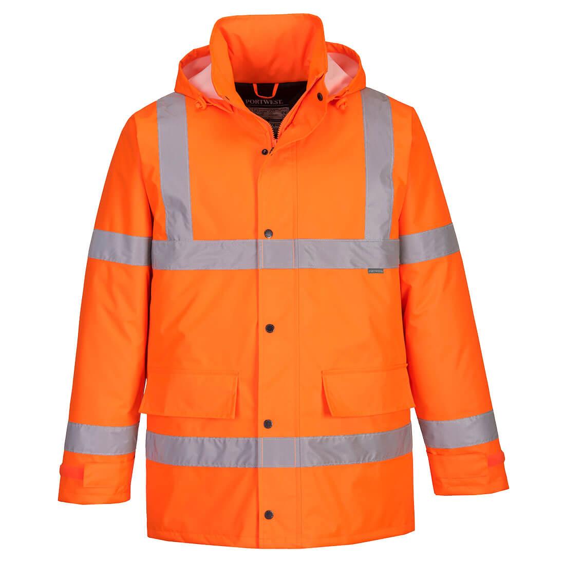 Hi-Vis Winter Traffic Jacket - Orange