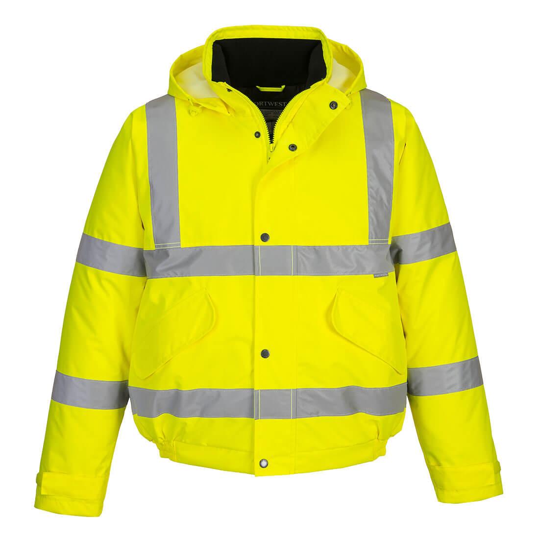 Hi-Vis Winter Bomber Jacket - Yellow