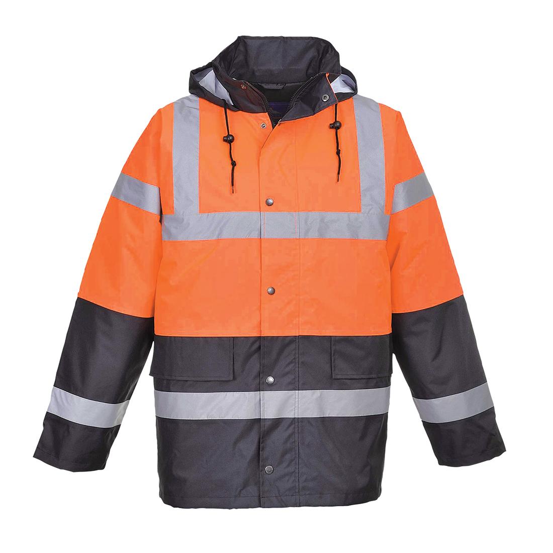 Hi-Vis Contrast Winter Traffic Jacket - Orange