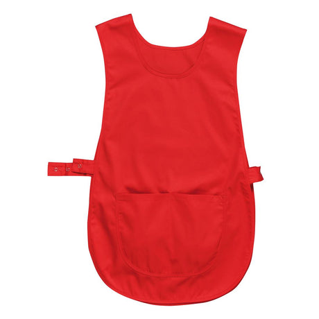 Tabard Apron with Pocket - Red
