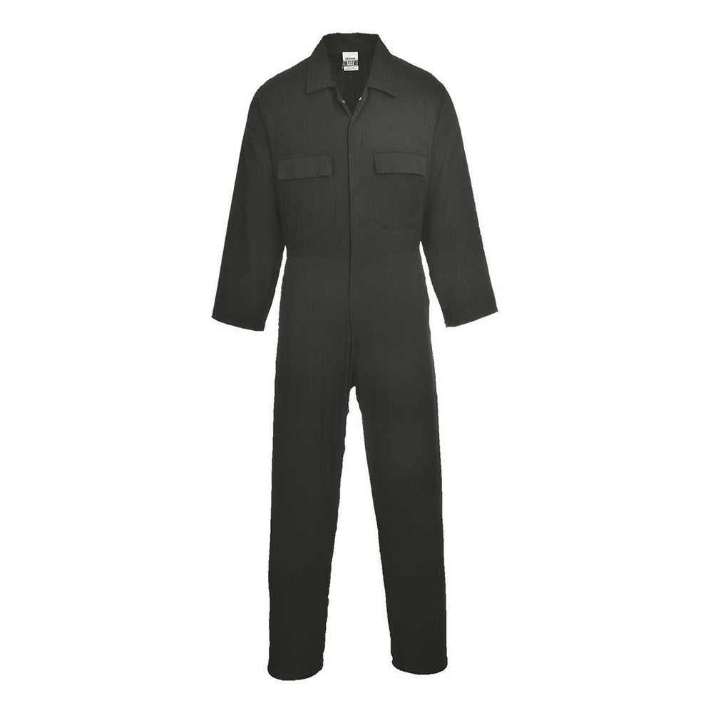 Euro Cotton Work Coverall - Black