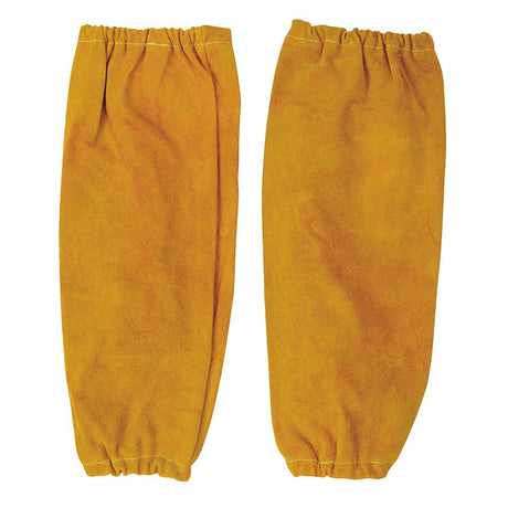 FR Leather Welding Sleeves - Tan