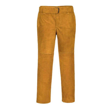 FR Leather Welding Trousers - Tan