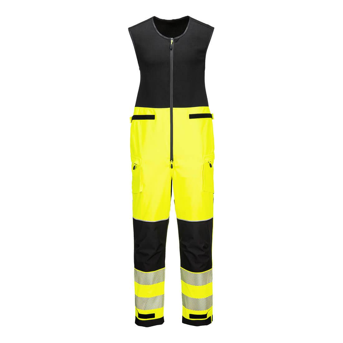 PW3 Hi-Vis Rain Salopette (3L) - Yellow/Black