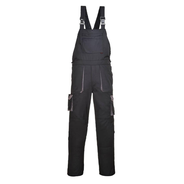 Portwest Texo Contrast Bib and Brace - Black
