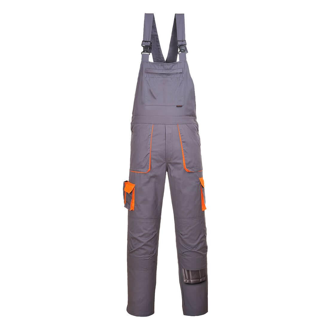 Portwest Texo Contrast Bib and Brace - Grey
