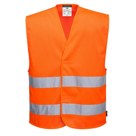 Hi-Vis Mesh Two Band Vest - Orange