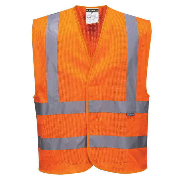 Hi-Vis Mesh Band and Brace Vest - Orange