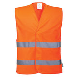 Hi-Vis Two Band Vest - Orange