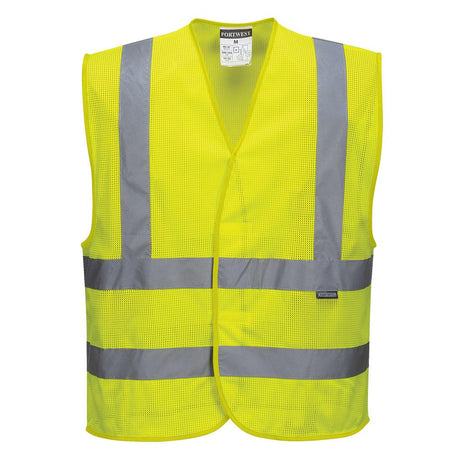 Hi-Vis Mesh Band and Brace Vest - Yellow