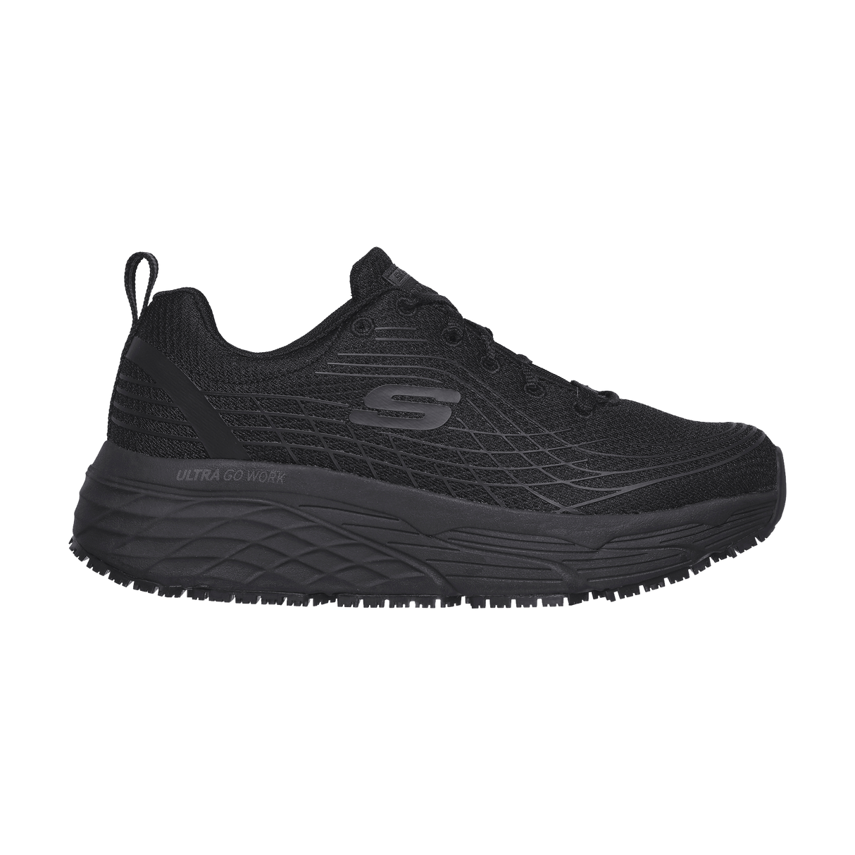 Max Cushioning Work Shoe w - Black