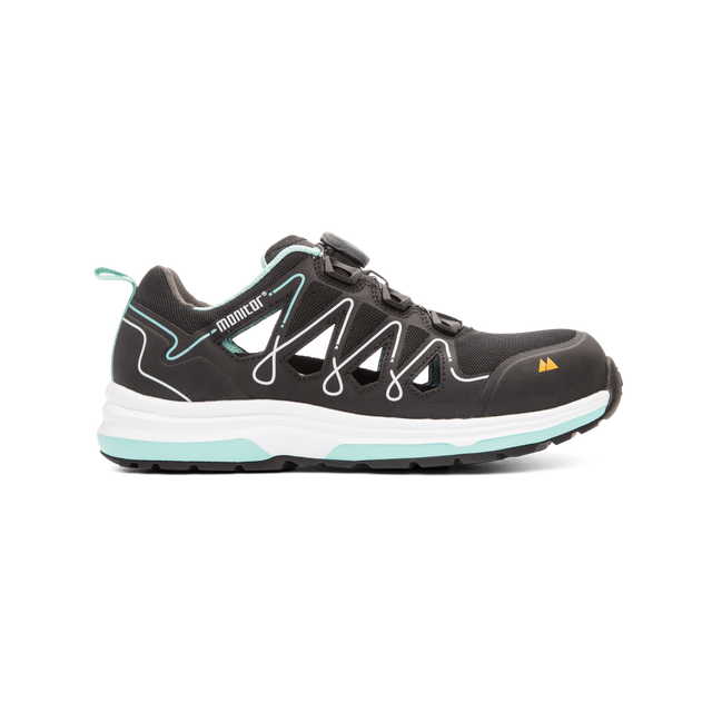 Mint Safety Sandal w - Black