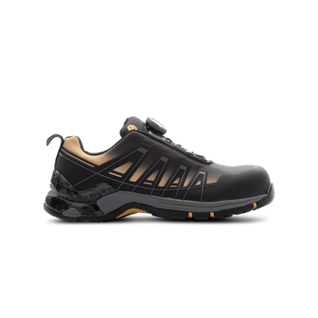 Gold Safety Shoe w - Black