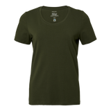 Nora T-shirt w - Dark olive