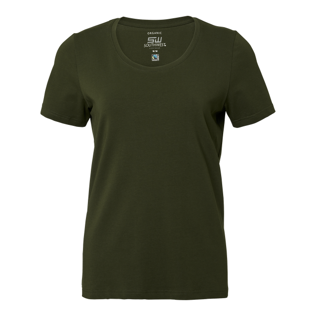 Nora T-shirt w - Dark olive